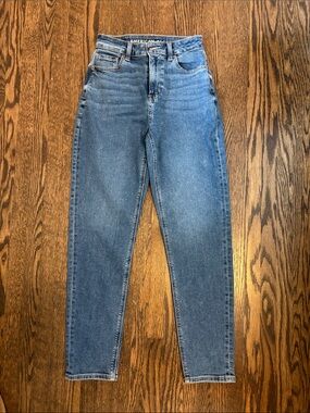 American Eagle Outfitters Mom Jean High-Waist Blue Jeans